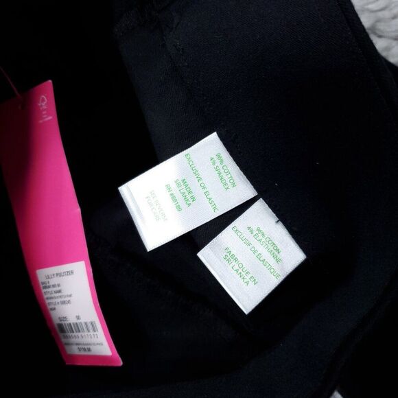 Lilly Pulitzer Black 27" Merrin High Rise Bi Stretch Pants Size 00 Pull On - Picture 7 of 11